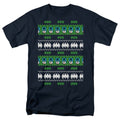 DC Comics - Batman - Batman Christmas Sweater - Adult Unisex T-Shirt - Blue