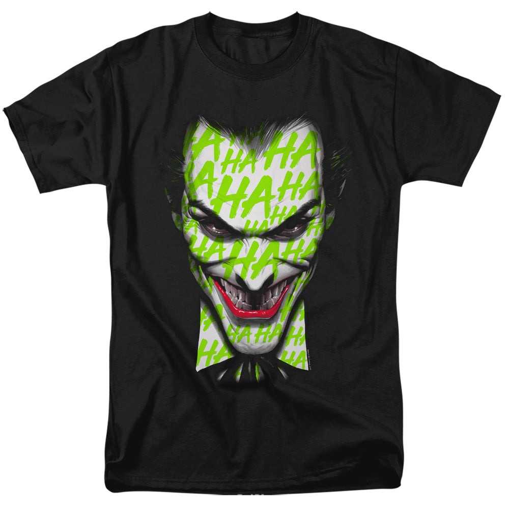 DC Comics - Batman - Ha Ha Smile - Adult Unisex Short Sleeve T-Shirt - Black