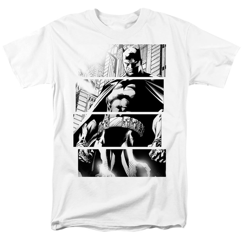 DC Comics - Batman - Panels - Adult Unisex Short Sleeve T-Shirt - White