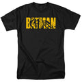DC Comics - Batman - Text On Black - Adult Unisex Short Sleeve T-Shirt - Black