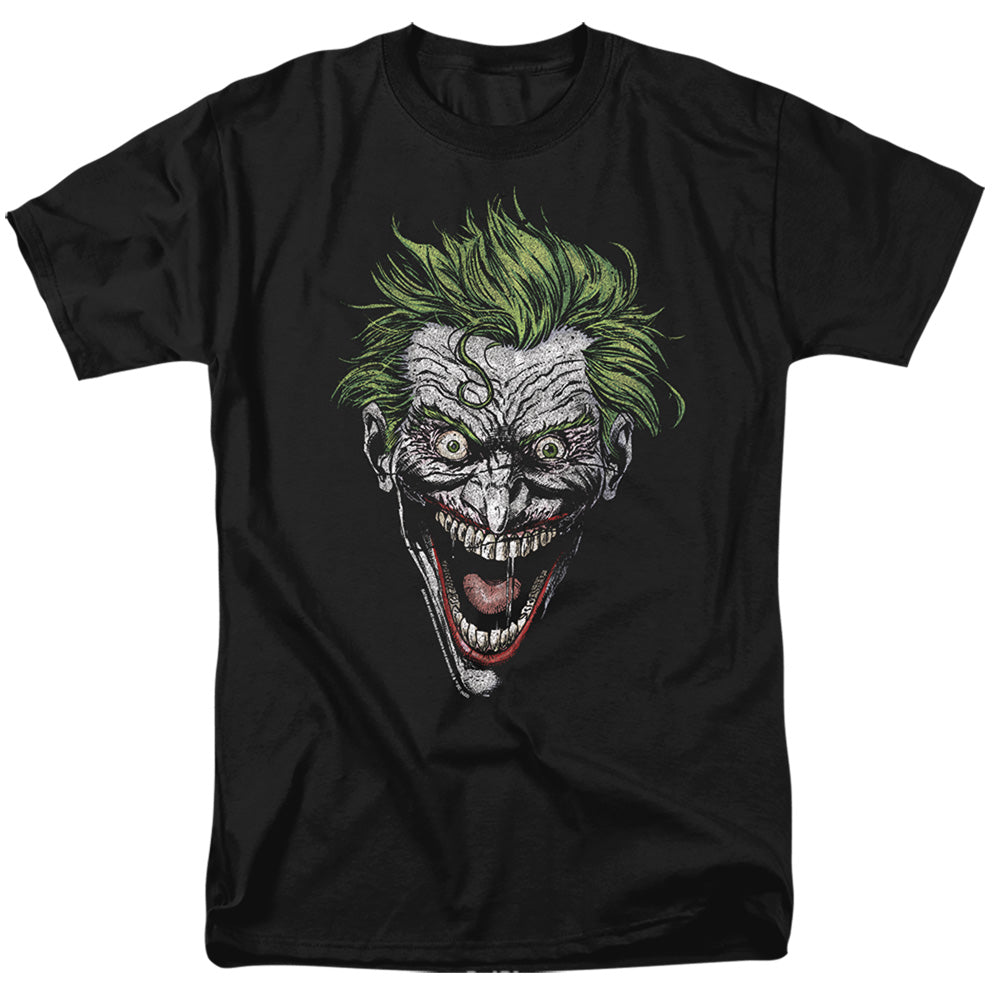 DC Comics - Batman - Joker - Adult Unisex Short Sleeve T-Shirt - Black