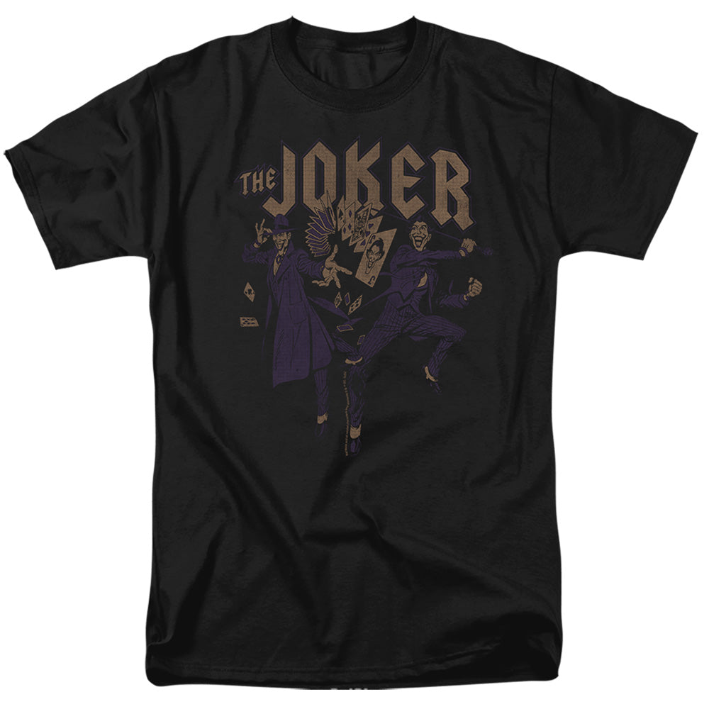 DC Comics - Batman - Joker Duo - Adult Unisex Short Sleeve T-Shirt - Black