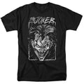DC Comics - Batman - Joker Storm On Black - Adult Unisex T-Shirt - Black
