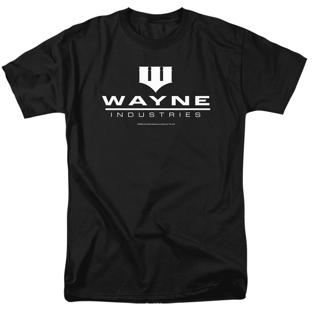 DC Comics - Batman - Wayne Logo On Black - Adult Unisex T-Shirt - Black