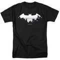DC Comics - Batman - Bat Logo Cityscape - Adult Unisex T-Shirt - Black