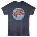 British Motor Heritage - Triumph Globe Logo - American Classics - Navy Heather Adult Short Sleeve T-Shirt