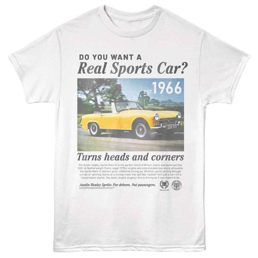 British Motor Heritage - A Real Sports Car - American Classics - White Adult Short Sleeve T-Shirt