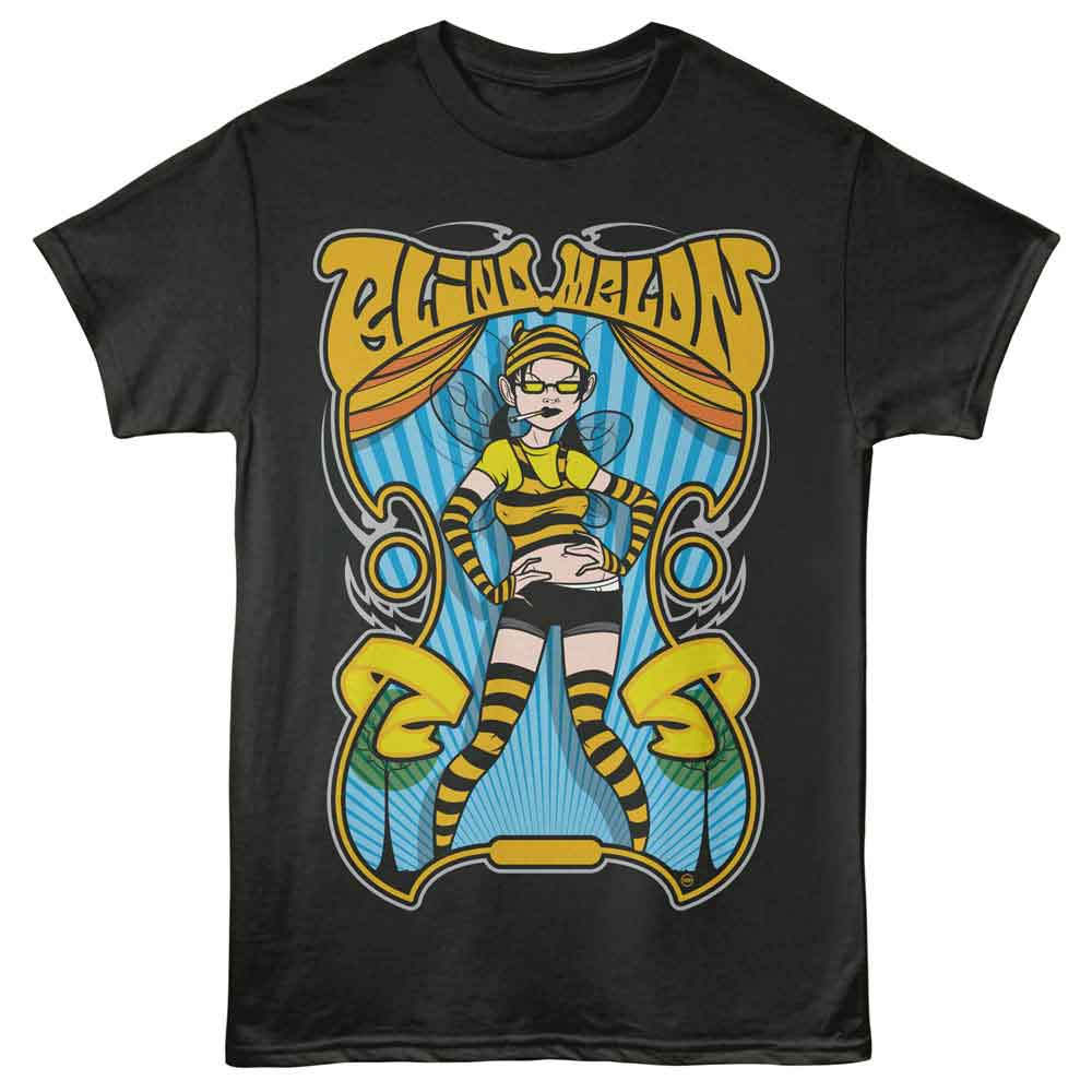 Blind Melon - Bee Girl - American Classics - Gray Front Print Adult Short Sleeve T-Shirt