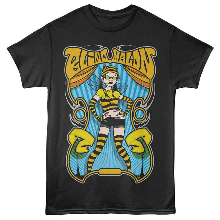 Blind Melon - Bee Girl - American Classics - Gray Front Print Adult Short Sleeve T-Shirt