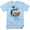 DC Comics Batman Classic TV Courageous Warriors Adult Unisex T-Shirt Blue