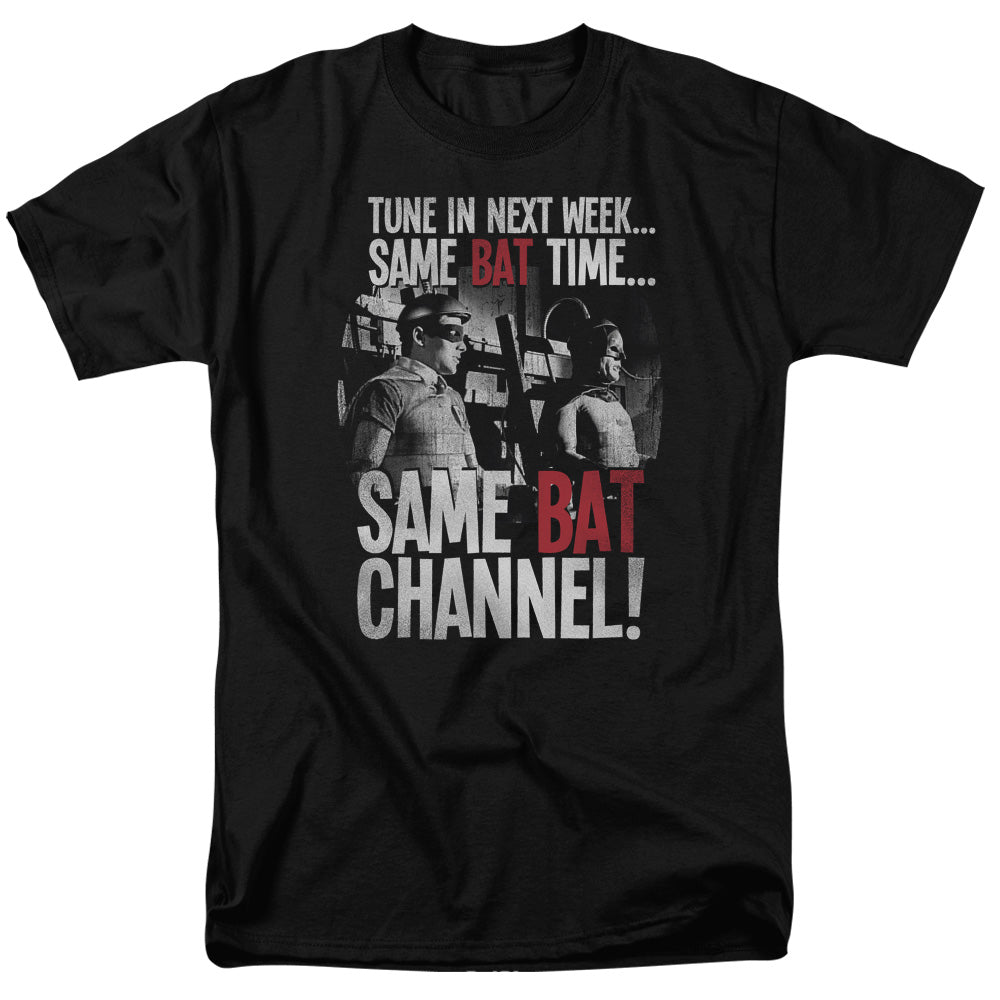 DC Comics - Batman Classic TV - Bat Channel - Adult Unisex T-Shirt - Black