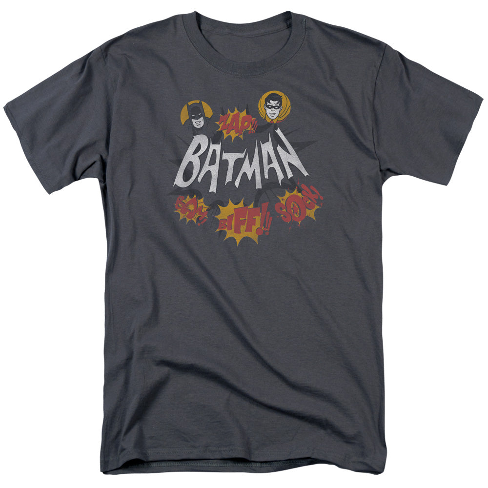 DC Comics - Batman Classic TV - Sound Effects - Adult Unisex T-Shirt - Gray