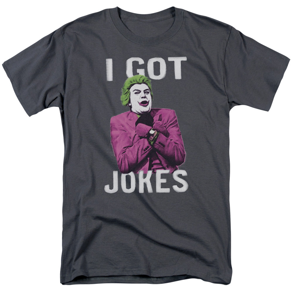 DC Comics - Batman Classic TV - Got Jokes - Adult Unisex T-Shirt - Gray