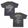 Bill And Ted - Wyld Stallyns Tour - Bronx Oversized Short Sleeve T-Shirt - Front & Back Print - Gray