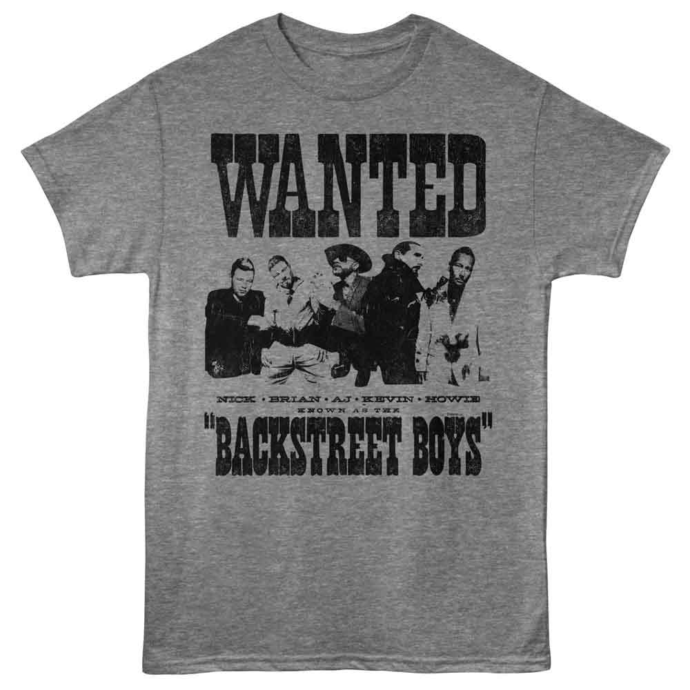 Backstreet Boys - Wanted - Adult Short Sleeve T-Shirt - Graphite Heather