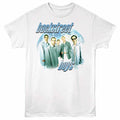Backstreet Boys - Bsb Globe - Front Print Adult Short Sleeve Solid T-Shirt - White