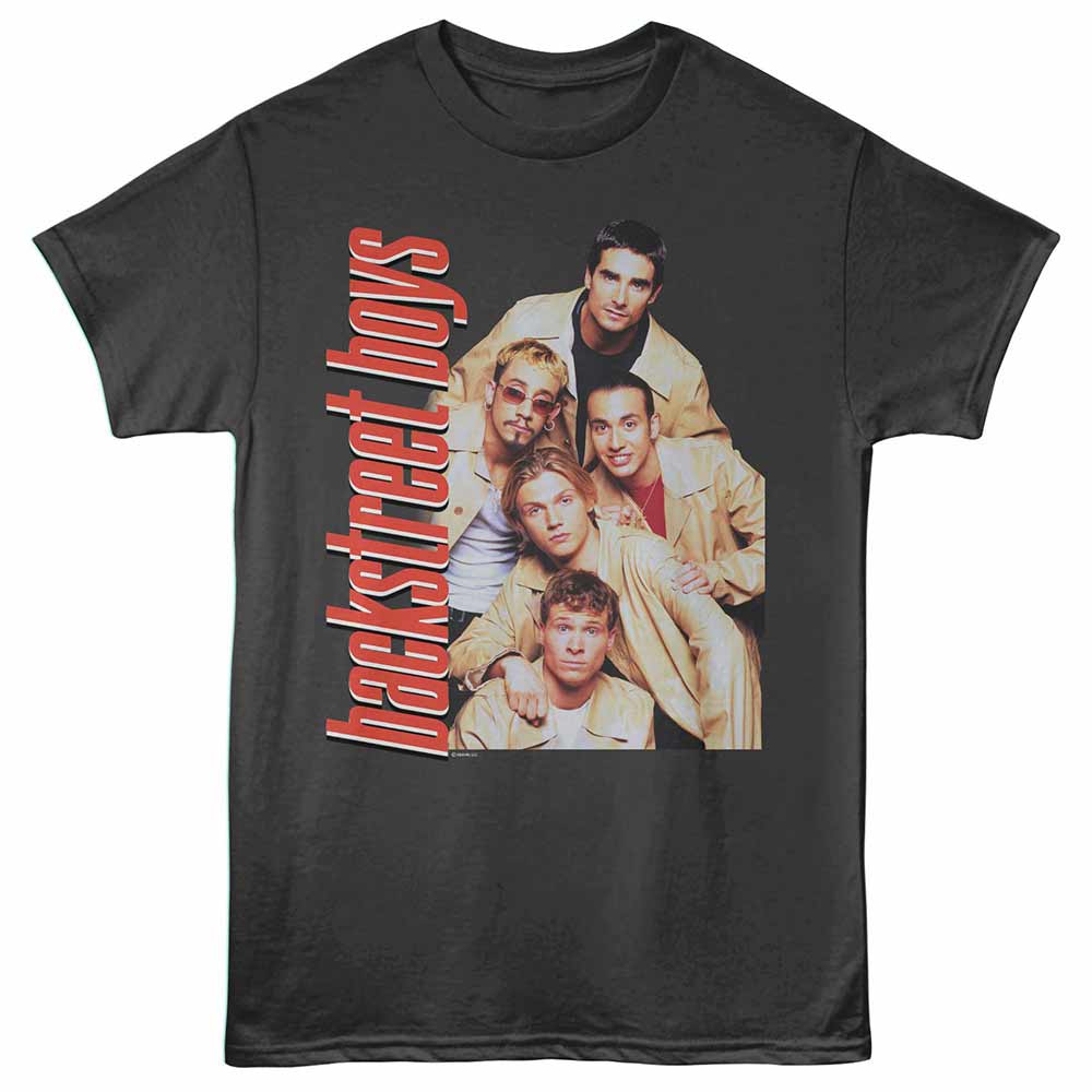 Backstreet Boys - Stacked Boys - Adult Unisex Short Sleeve T-Shirt - Smoke