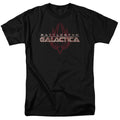 Battlestar Galactica - Logo With Phoenix - Adult Unisex T-Shirt - Black
