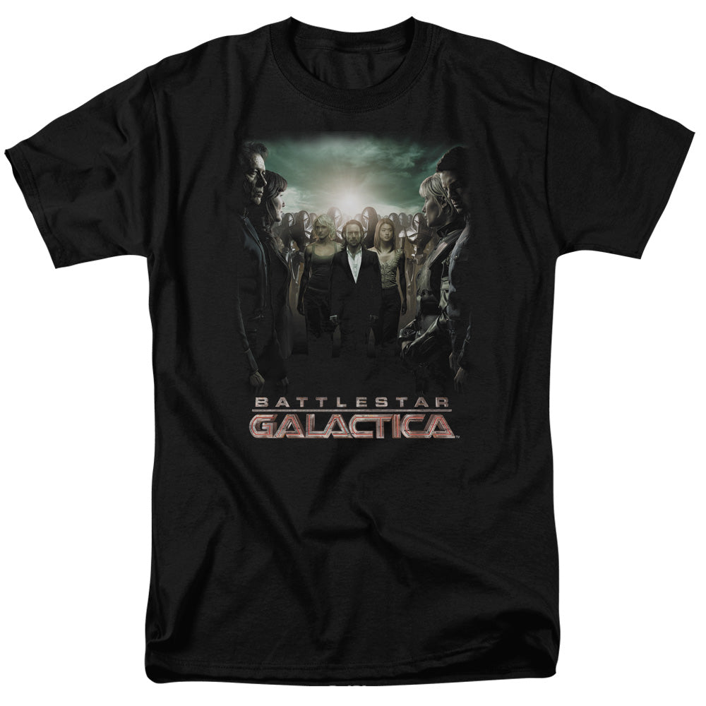 Battlestar Galactica - Crossroads - Adult Unisex Short Sleeve T-Shirt - Black