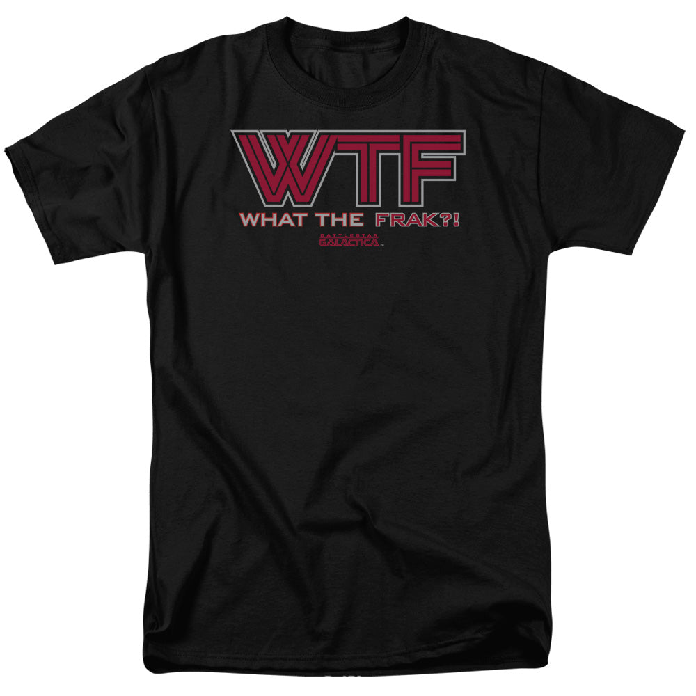 Battlestar Galactica - Wtf - Adult Unisex Short Sleeve T-Shirt - Black