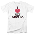Battlestar Galactica - I Heart Fat Apollo - Adult Unisex T-Shirt - White