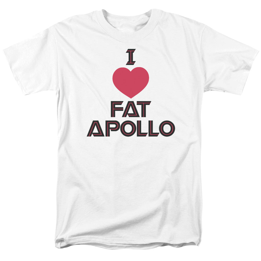 Battlestar Galactica - I Heart Fat Apollo - Adult Unisex T-Shirt - White