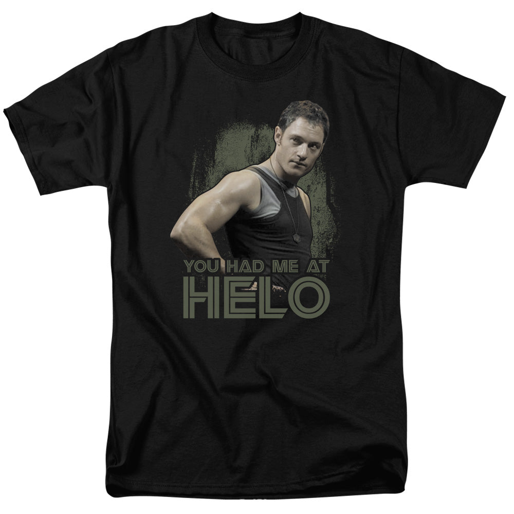 Battlestar Galactica - Had Me At Helo - Adult Unisex T-Shirt - Black