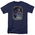 Battlestar Galactica - Poster Iron On - Adult Unisex Short Sleeve T-Shirt - Blue