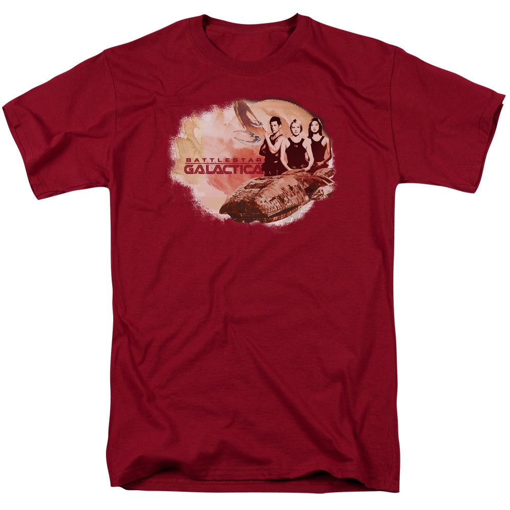 Battlestar Galactica - Galactica Pilots - Adult Unisex T-Shirt - Red