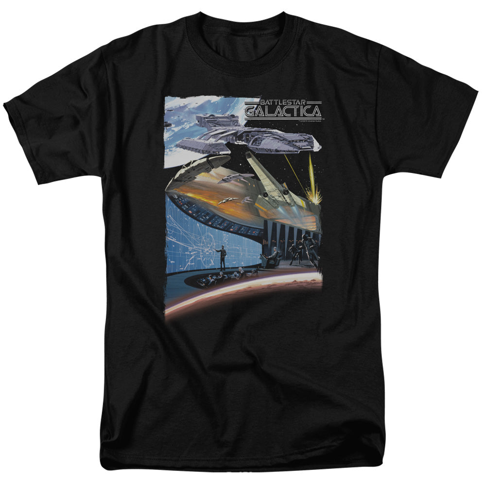 Battlestar Galactica - Concept Art - Adult Unisex Short Sleeve T-Shirt - Black