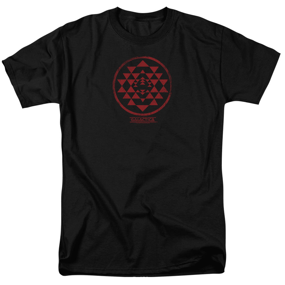 Battlestar Galactica - Red Squadron Patch - Adult Unisex T-Shirt - Black