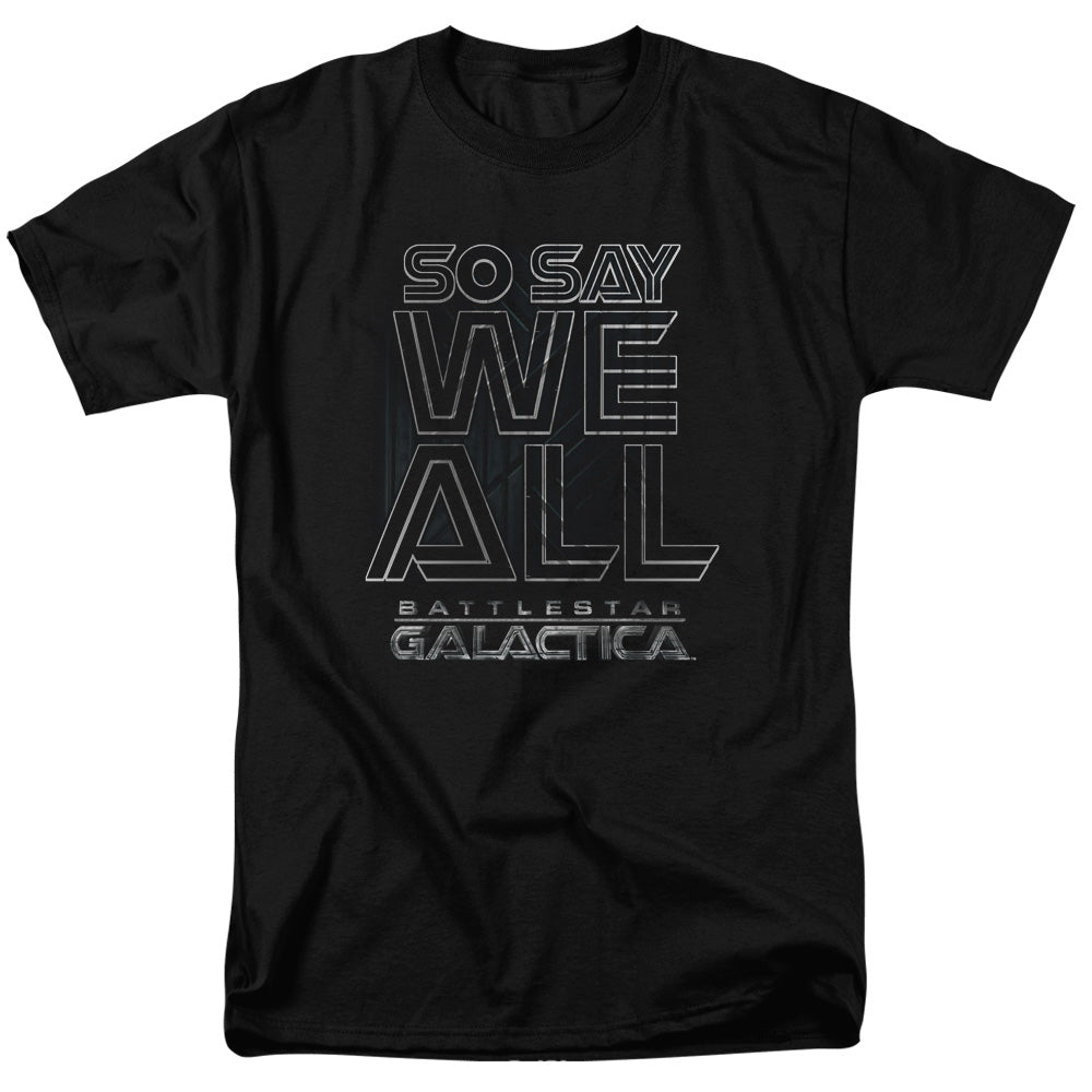 Battlestar Galactica - Together Now - Adult Unisex Short Sleeve T-Shirt - Black
