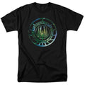 Battlestar Galactica - Galaxy Emblem - Adult Unisex Short Sleeve T-Shirt - Black