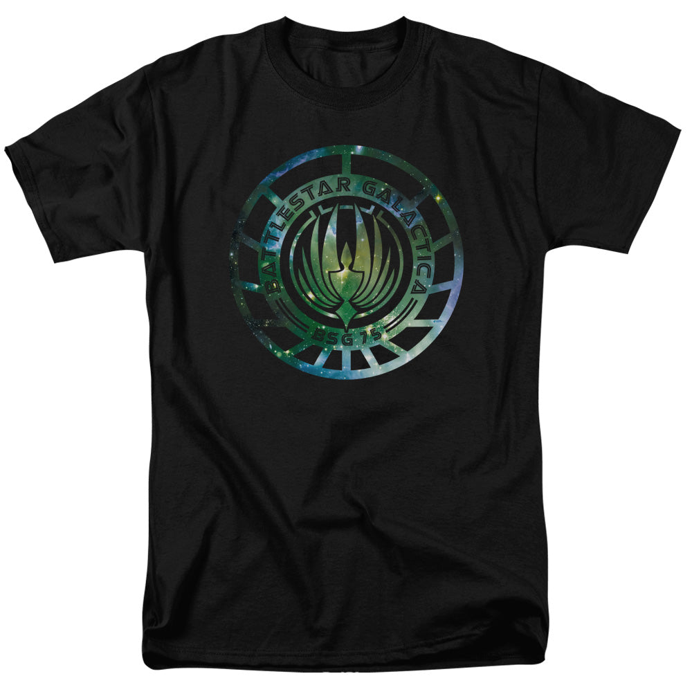 Battlestar Galactica - Galaxy Emblem - Adult Unisex Short Sleeve T-Shirt - Black