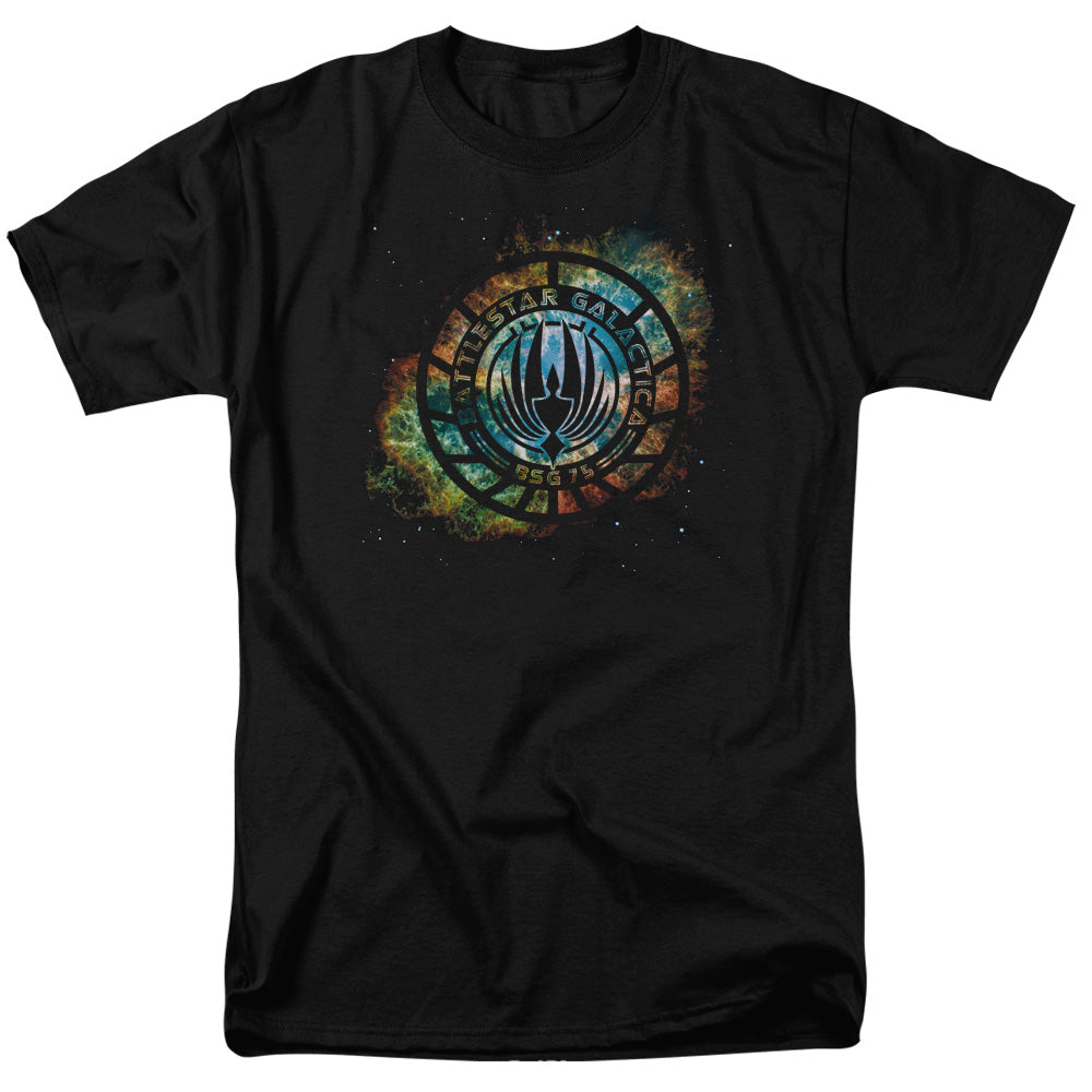 Battlestar Galactica - Emblem Knock-Out - Adult Unisex T-Shirt - Black
