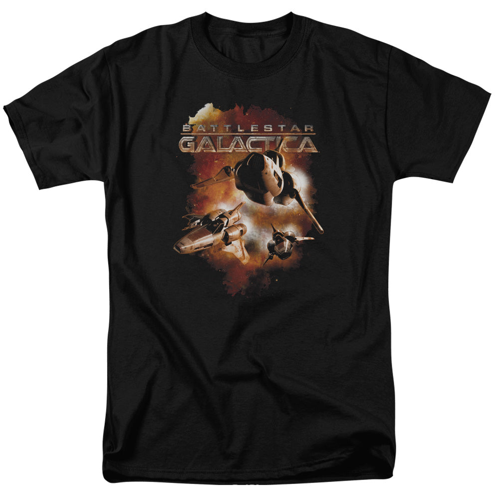 Battlestar Galactica - Vipers Stretch - Adult Unisex T-Shirt - Black