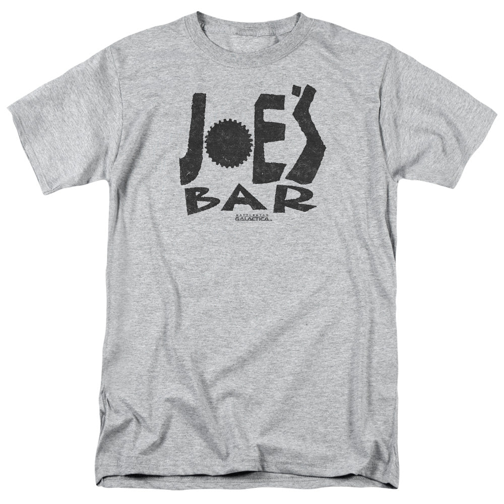 Battlestar Galactica - Joes Bar Logo - Adult Unisex Short Sleeve T-Shirt - Gray