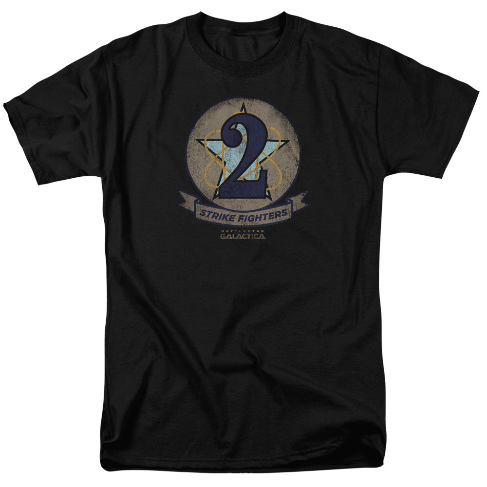 Battlestar Galactica - Strike Fighters Badge - Adult Unisex T-Shirt - Black