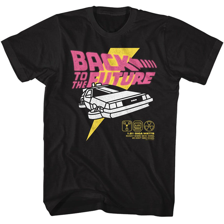 Back To The Future Bright Graphic American Classics Adult Short Sleeve T-Shirt