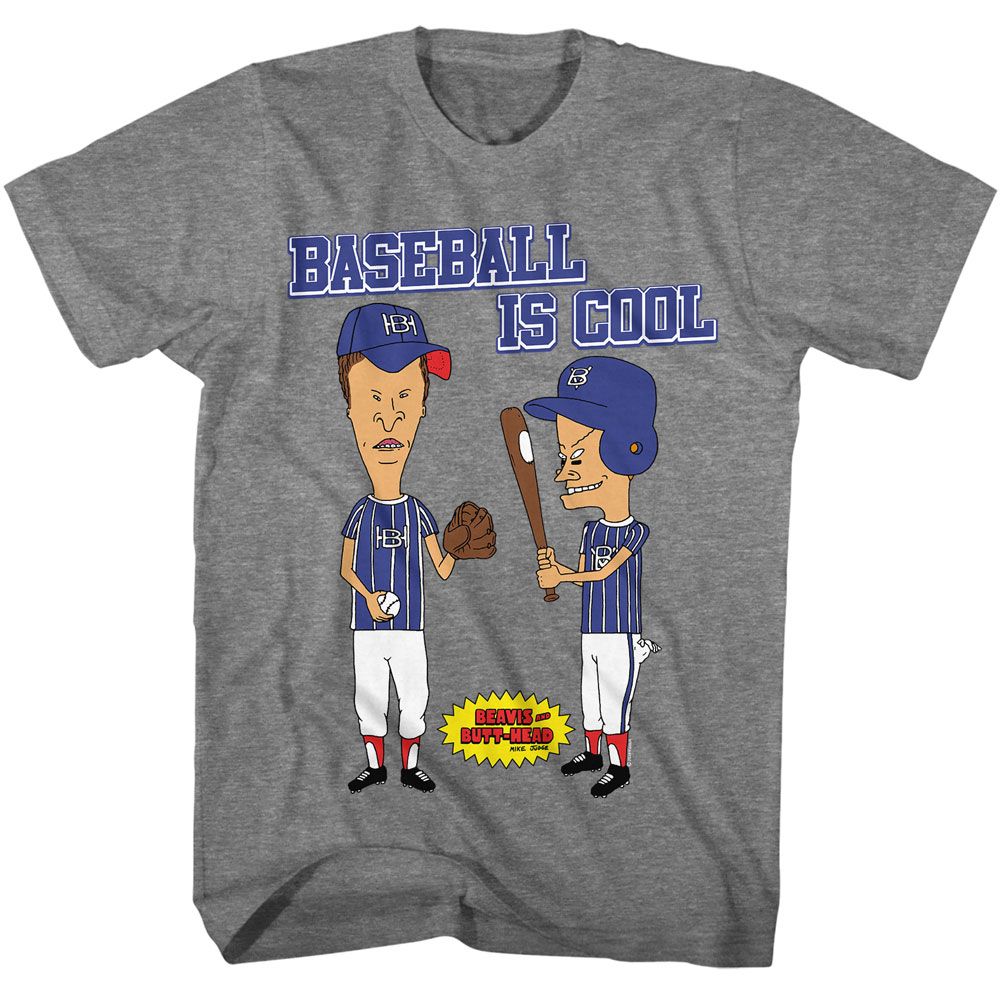 Beavis And Butthead - Baseball Is Cool - American Classics Adult Short Sleeve T-Shirt