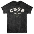 CBGB - Logo - American Classics - Front Print Mineral Wash Adult Short Sleeve Mineral Wash T-Shirt