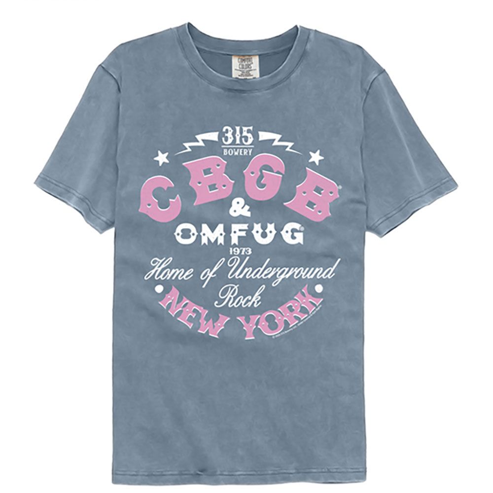 CBGB New York NY Officially Licensed Adult Short Sleeve Comfort Color T-Shirt