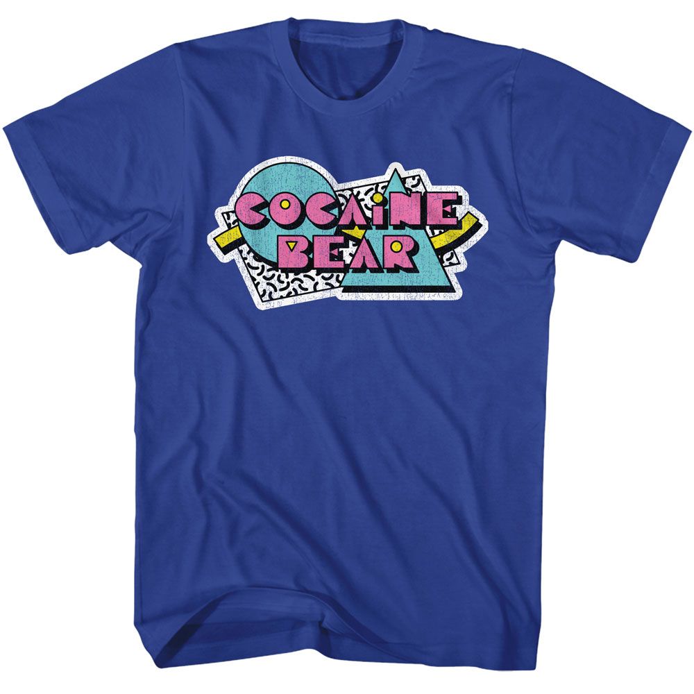 Cocaine Bear - Saved By The Cocaine Bear - American Classics - Solid Blue Adult Short Sleeve T-Shirt