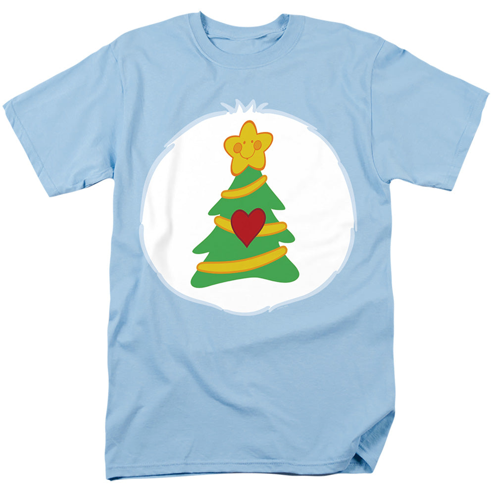 Care Bears - Christmas Wishes Belly - Adult Unisex Short Sleeve T-Shirt - Blue