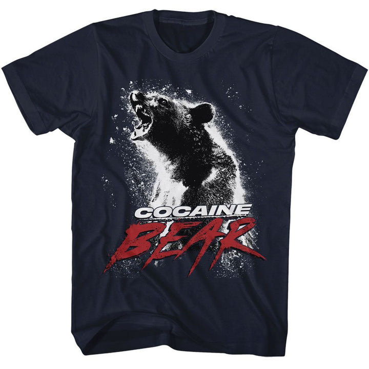Cocaine Bear - Movie Poster Light - American Classics - Solid Blue Adult Short Sleeve T-Shirt