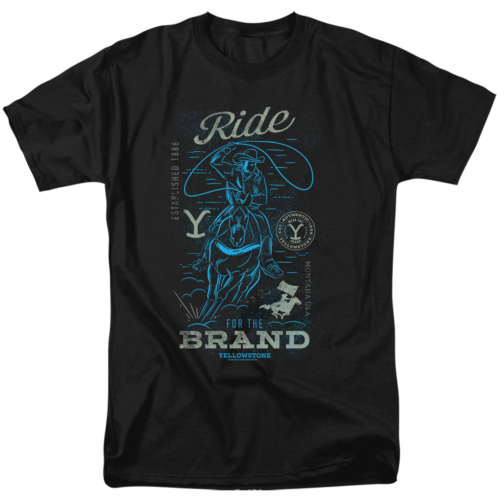 Yellowstone - Ride For The Brand - Adult Unisex Short Sleeve T-Shirt - Black