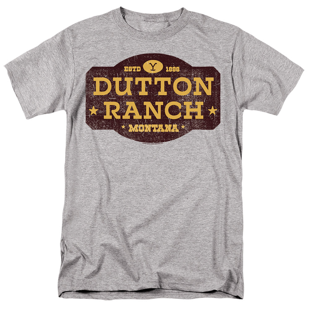 Yellowstone - Distressed Dutton Ranch - Adult Unisex T-Shirt - Green