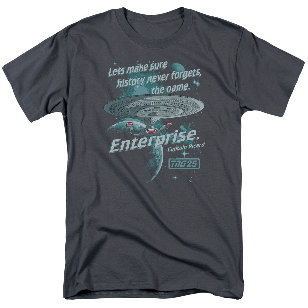 Star Trek - Never Forget - Adult Unisex Short Sleeve T-Shirt - Gray