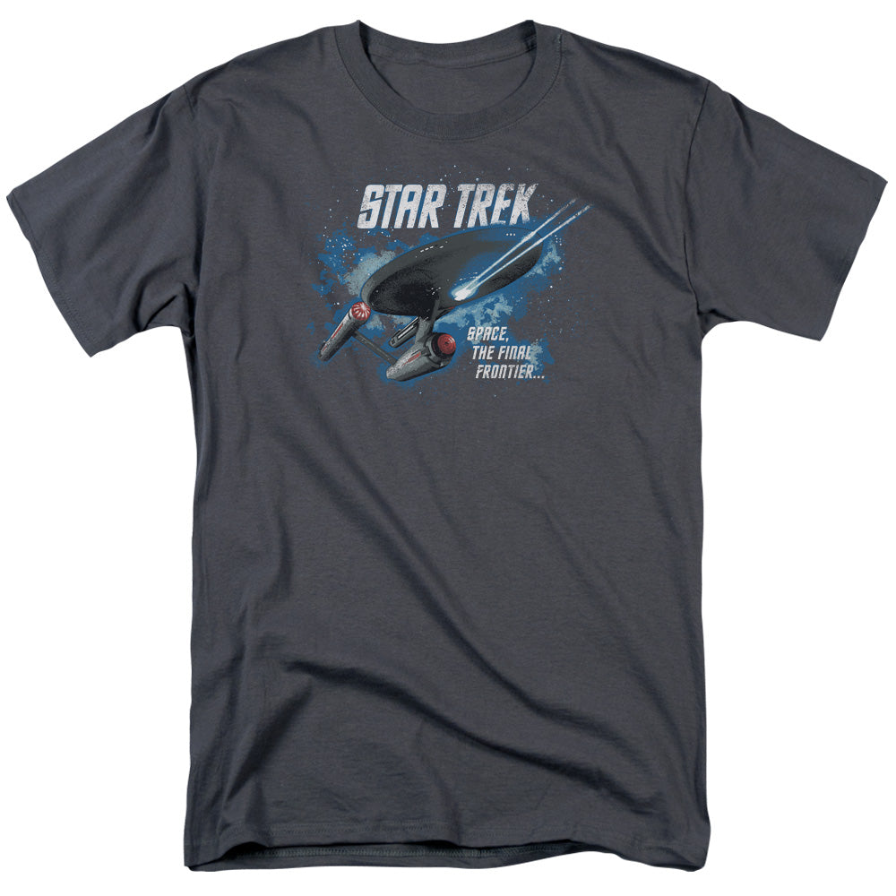 Star Trek - The Final Frontier - Adult Unisex Short Sleeve T-Shirt - Gray