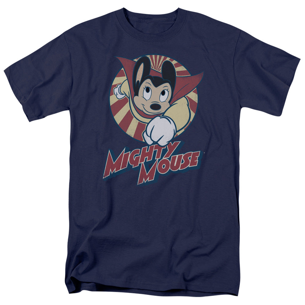 Mighty Mouse - The One The Only - Adult Unisex Short Sleeve T-Shirt - Blue